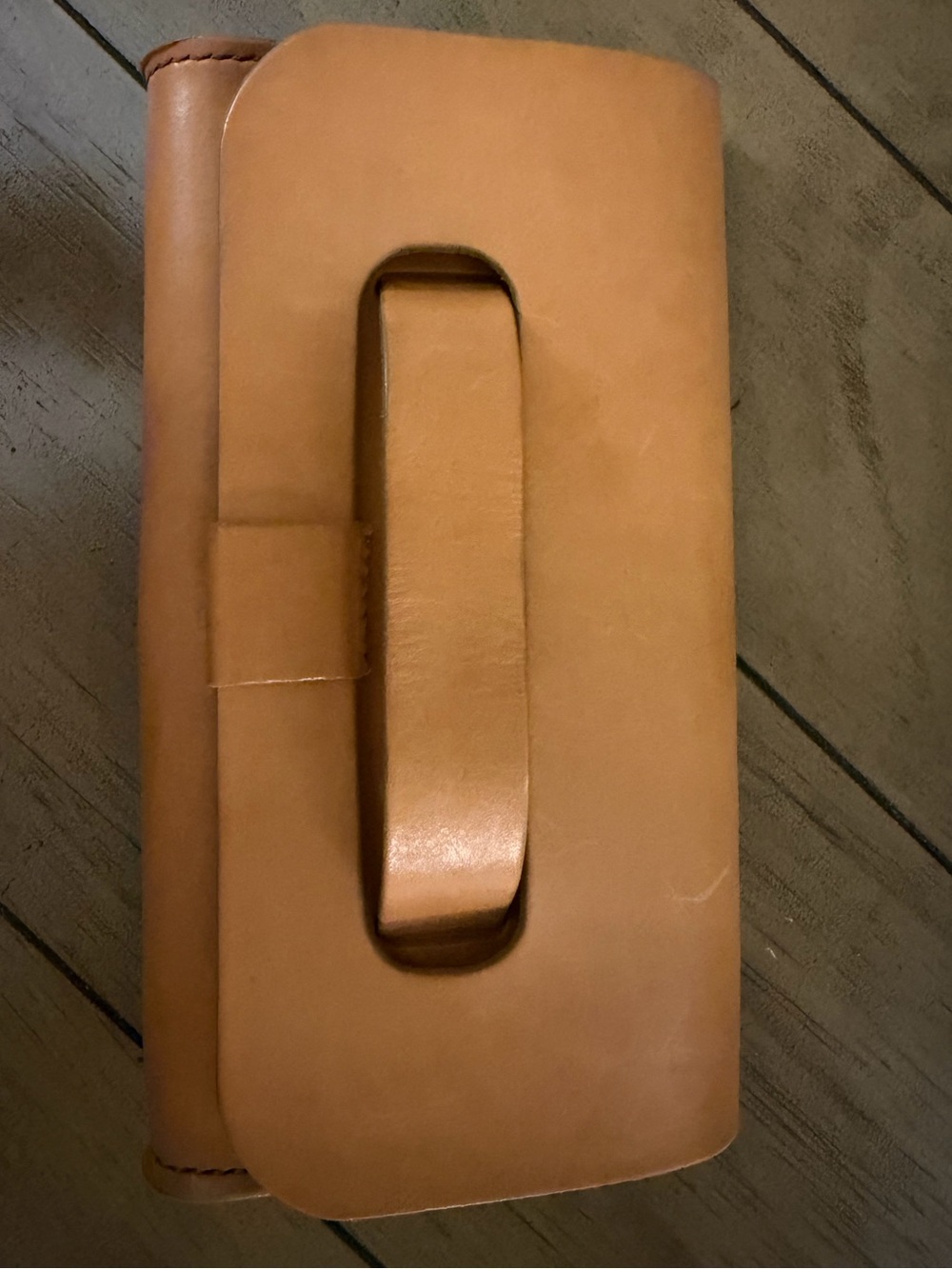 Burrow Leather Hand-Stitched Leather Clutch